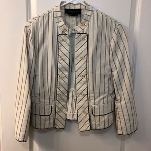 BCBG Maxazria brown and cream jacket